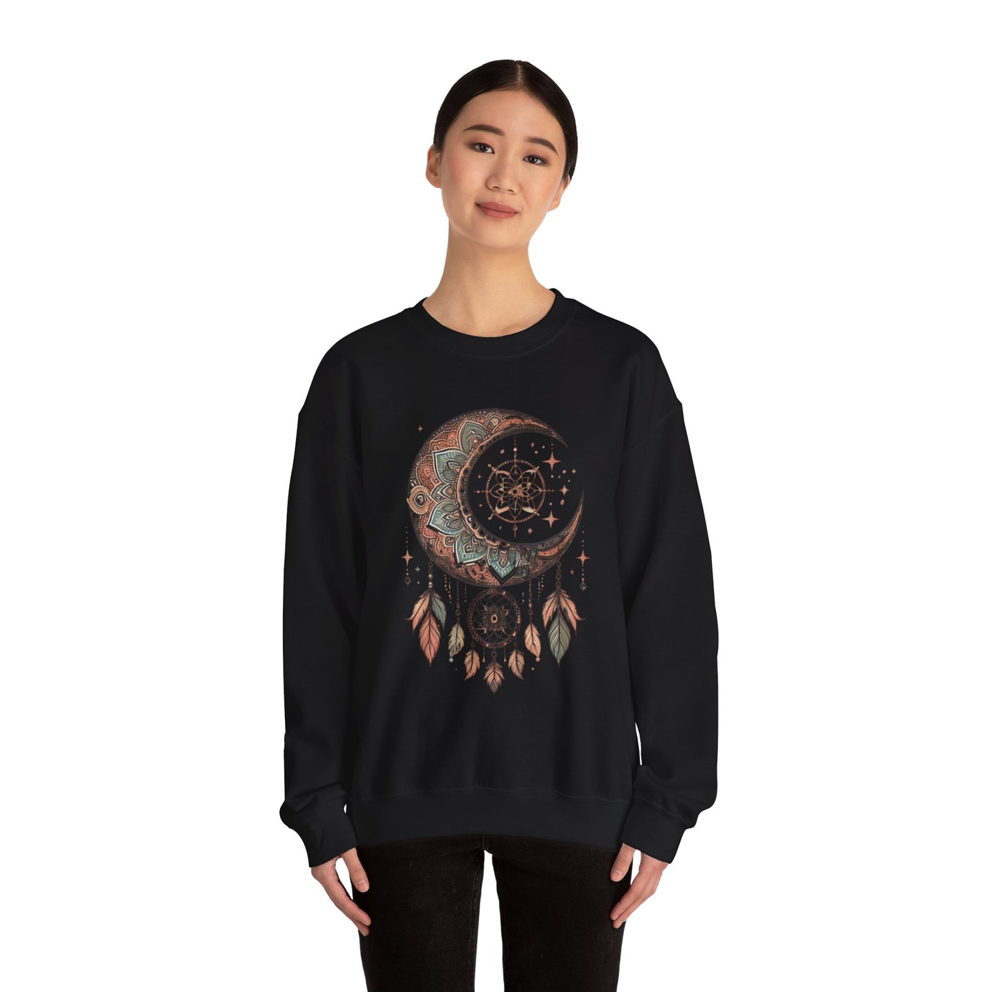 Crescent Moon Dreamcatcher Crewneck Sweatshirt