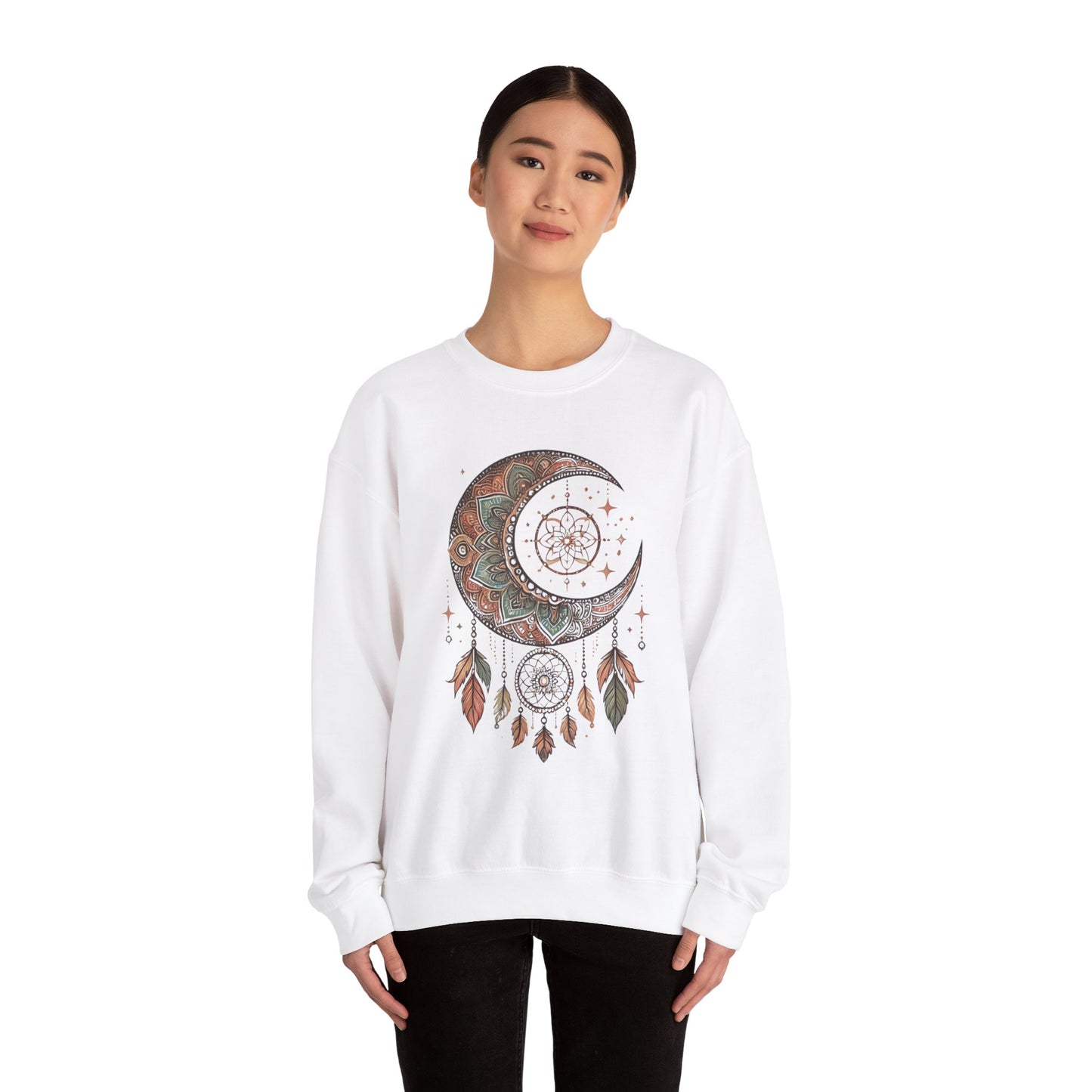 Crescent Moon Dreamcatcher Crewneck Sweatshirt