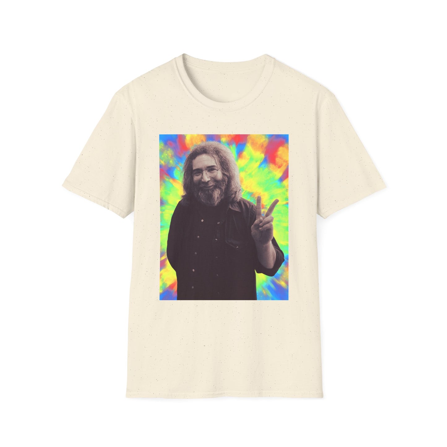 Jerry Garcia Grateful Dead "Peace" Tie Dye  Softstyle Shirt