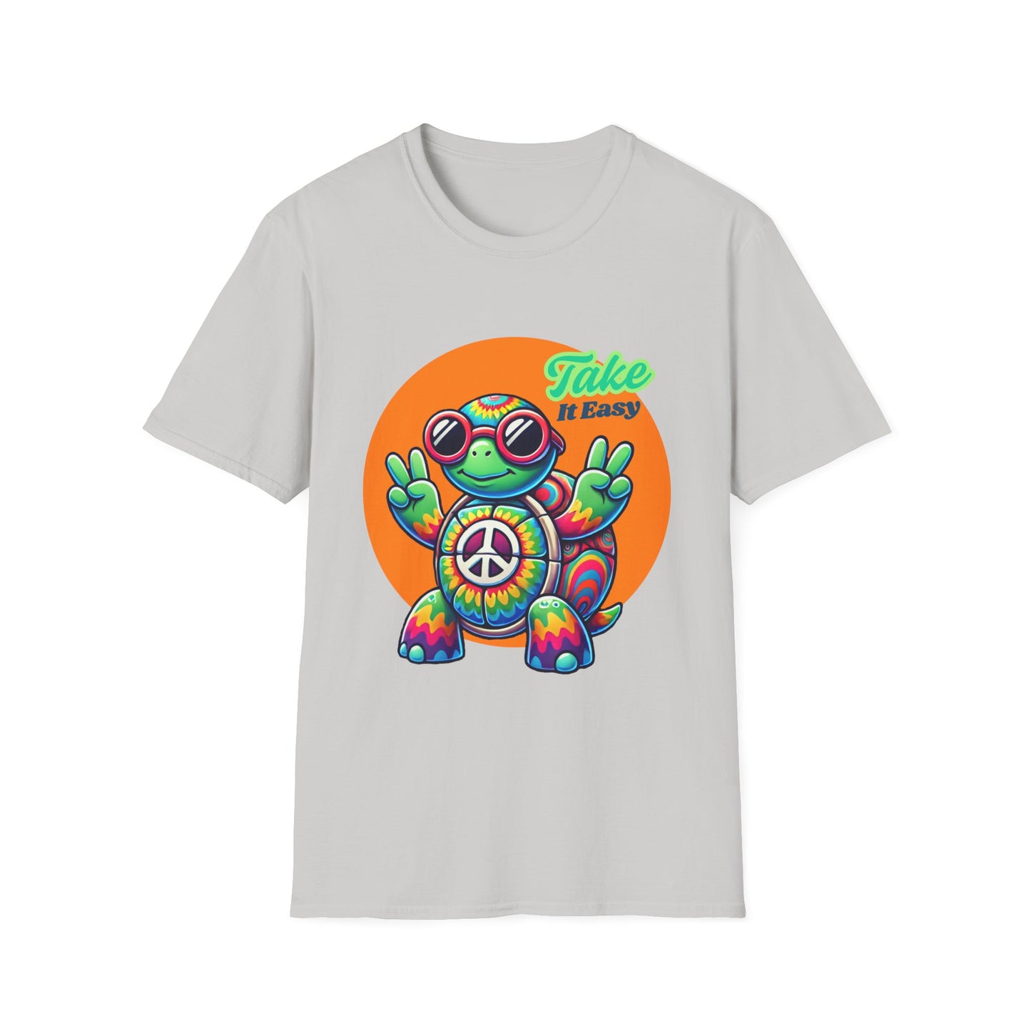 Hippie Turtle Unisex Softstyle T-Shirt