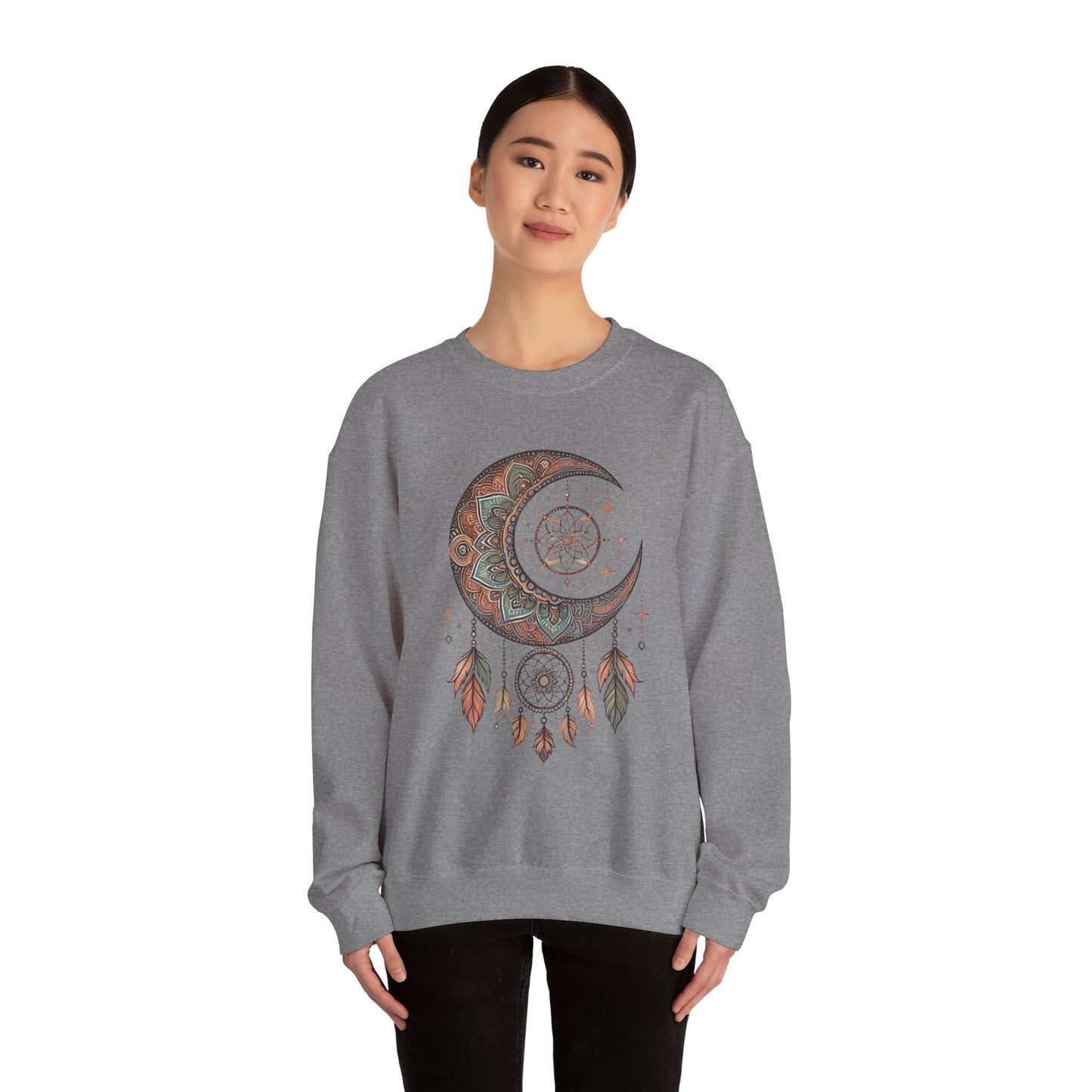 Crescent Moon Dreamcatcher Crewneck Sweatshirt