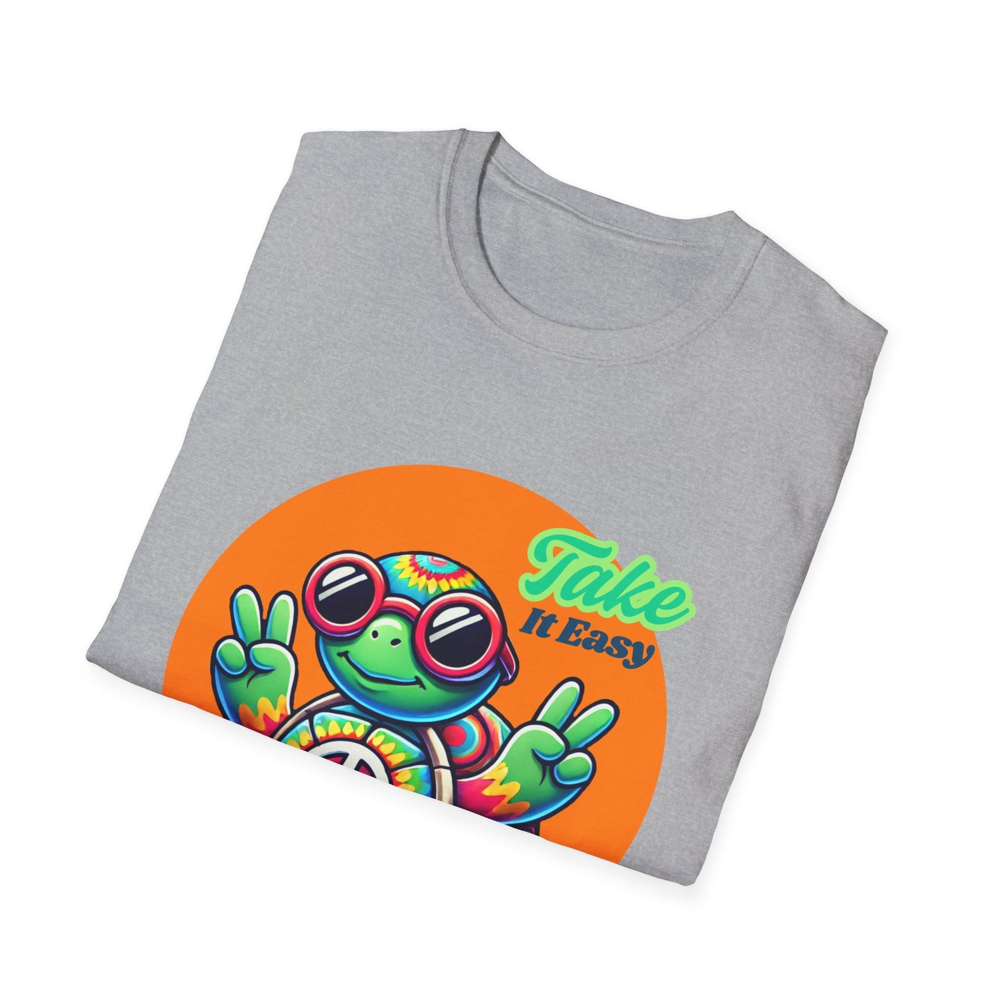 Hippie Turtle Unisex Softstyle T-Shirt