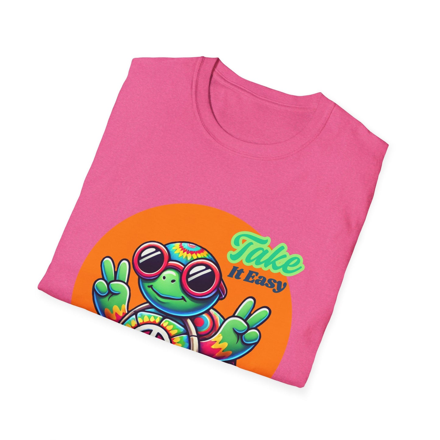 Hippie Turtle Unisex Softstyle T-Shirt