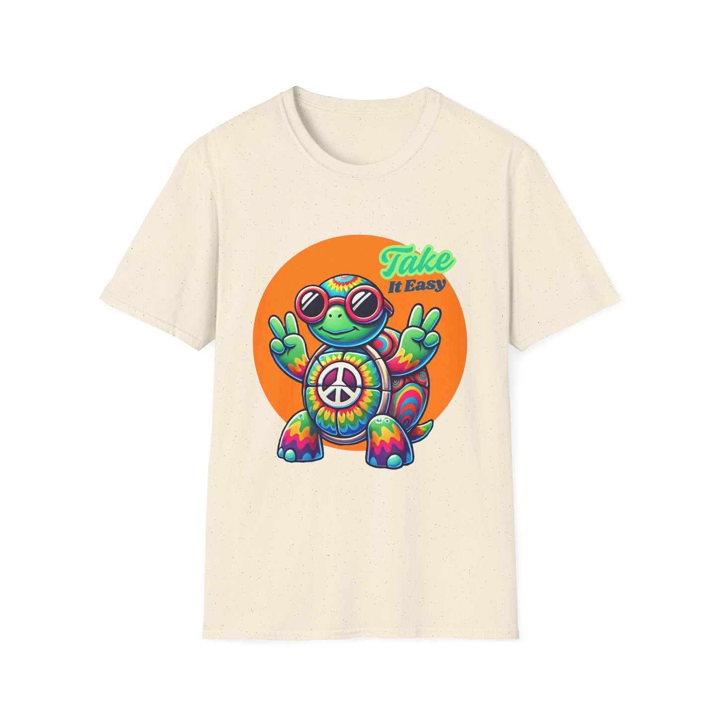 Hippie Turtle Unisex Softstyle T-Shirt