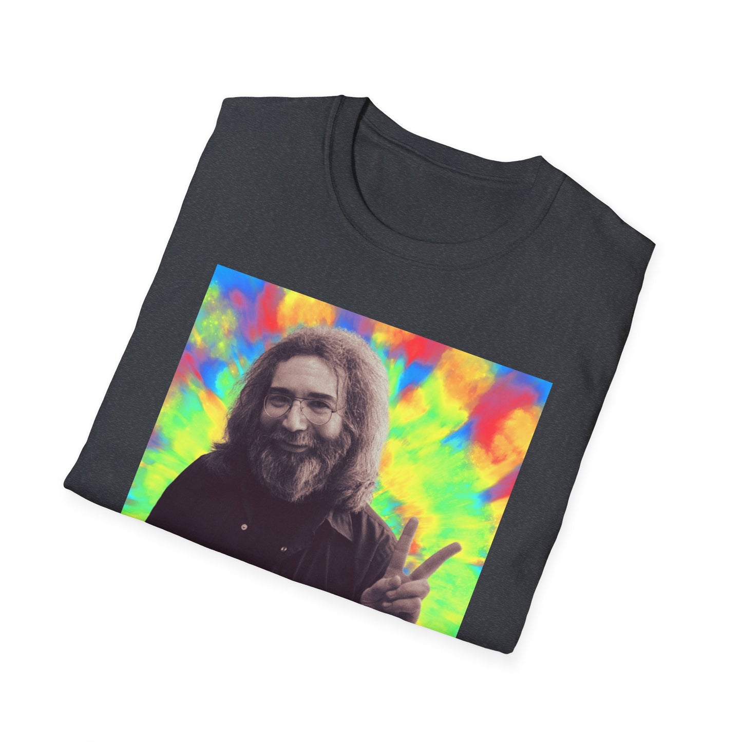 Jerry Garcia Grateful Dead "Peace" Tie Dye  Softstyle Shirt