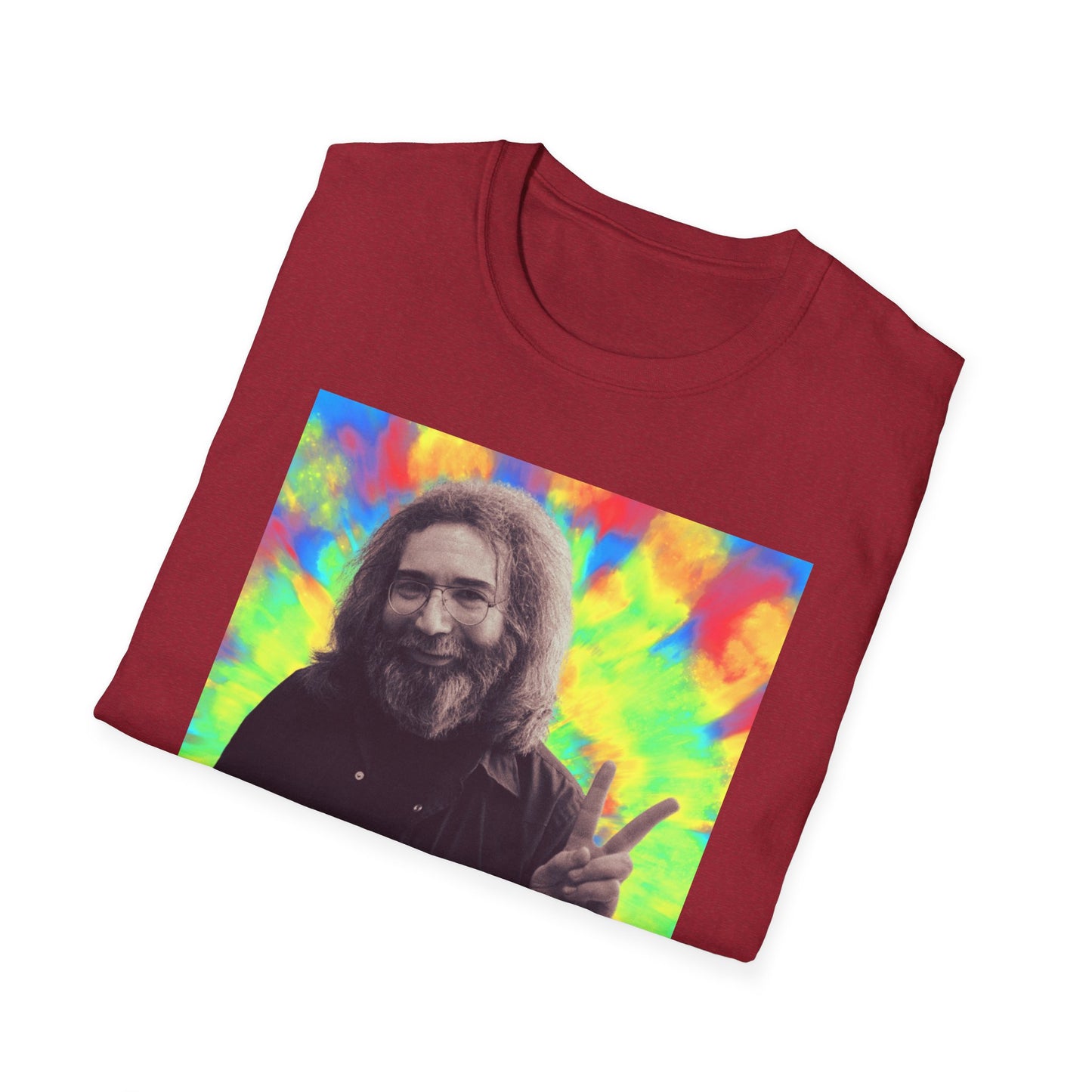 Jerry Garcia Grateful Dead "Peace" Tie Dye  Softstyle Shirt