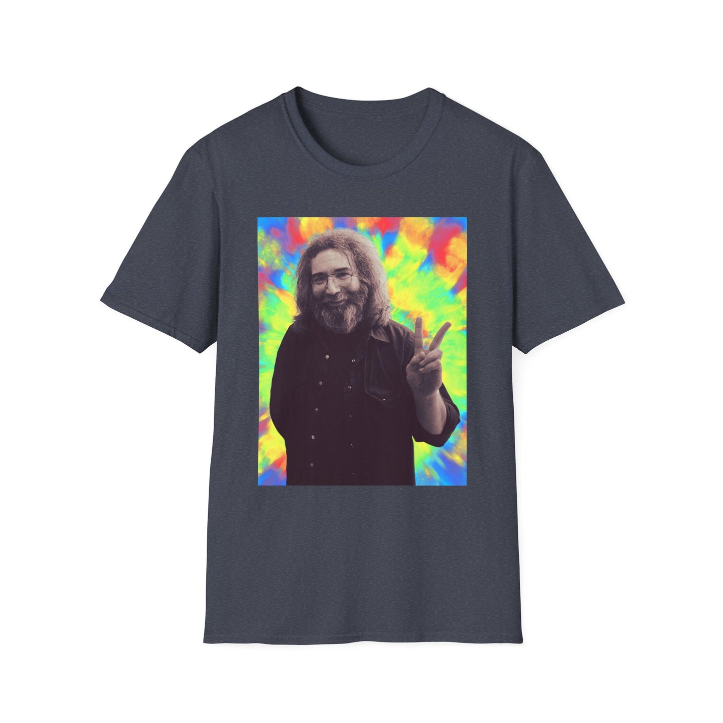 Jerry Garcia Grateful Dead "Peace" Tie Dye  Softstyle Shirt