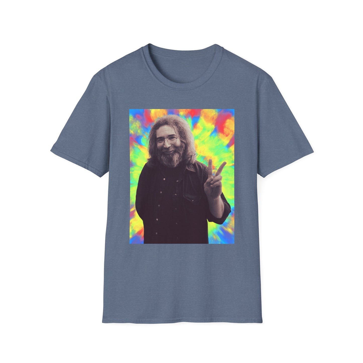 Jerry Garcia Grateful Dead "Peace" Tie Dye  Softstyle Shirt