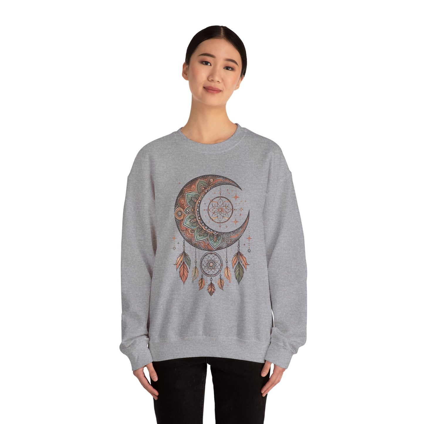 Crescent Moon Dreamcatcher Crewneck Sweatshirt