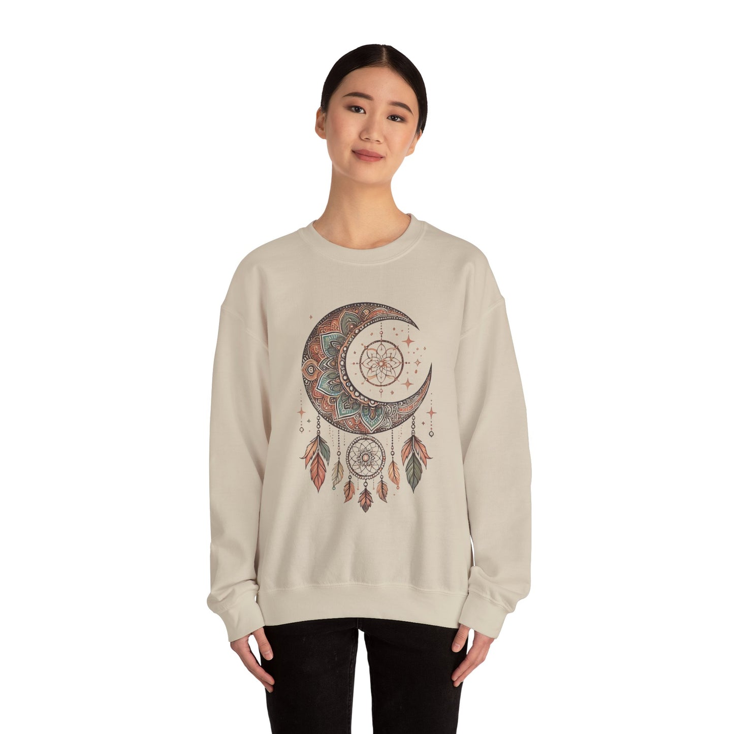 Crescent Moon Dreamcatcher Crewneck Sweatshirt