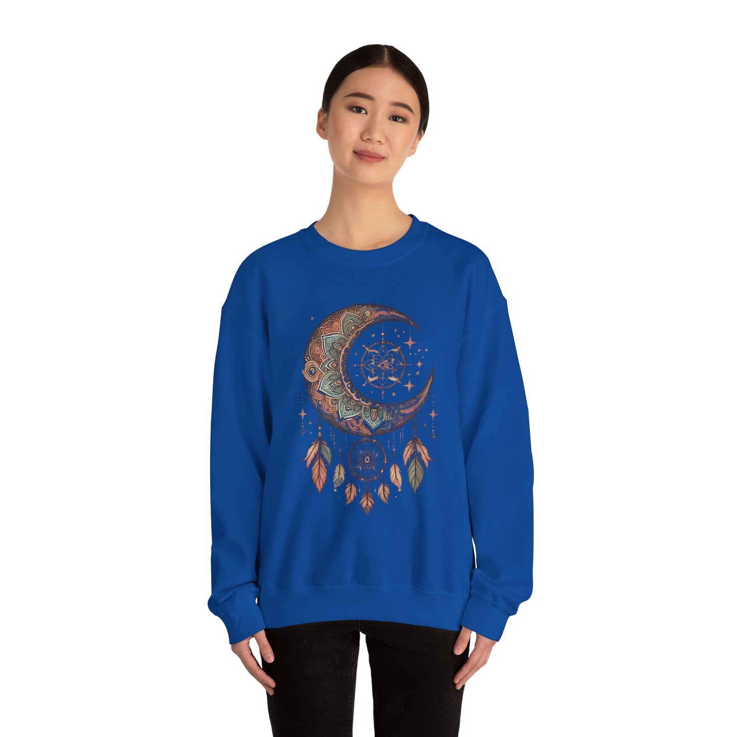 Crescent Moon Dreamcatcher Crewneck Sweatshirt