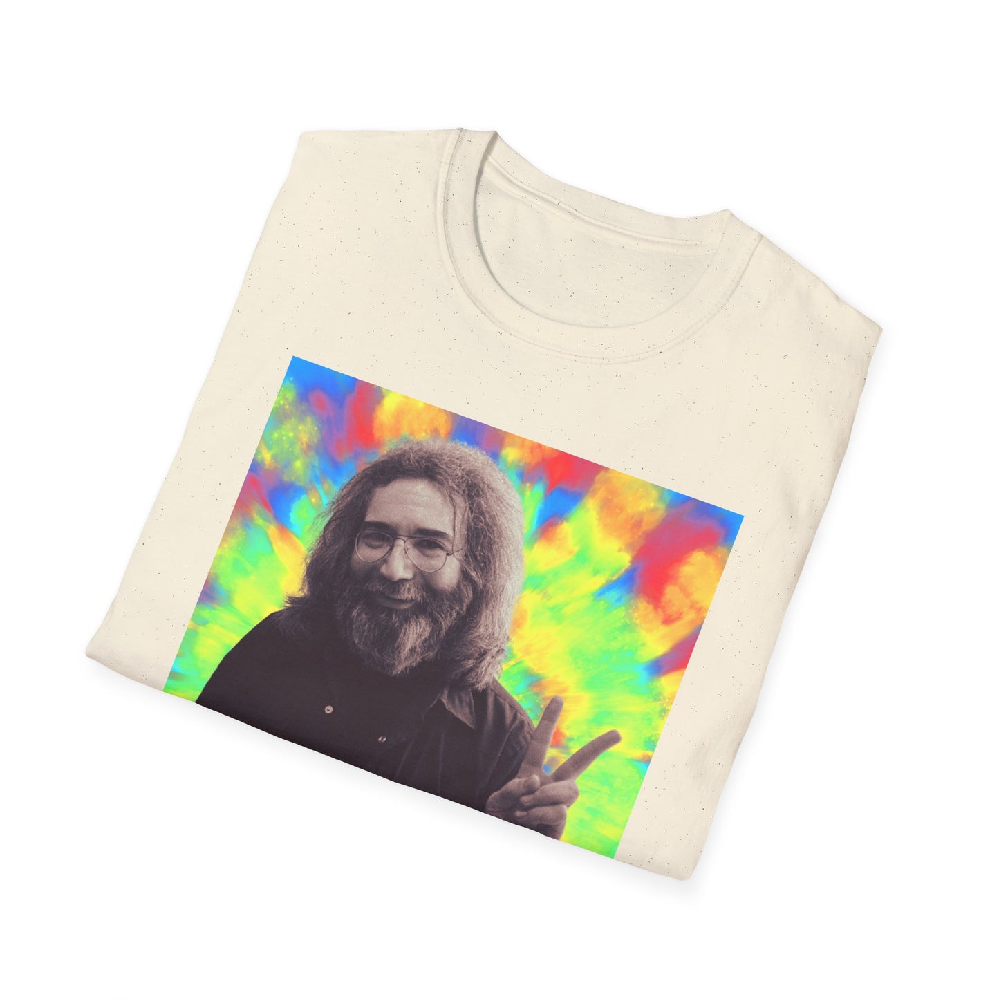 Jerry Garcia Grateful Dead "Peace" Tie Dye  Softstyle Shirt