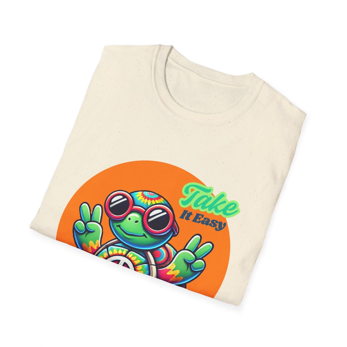 Hippie Turtle Unisex Softstyle T-Shirt