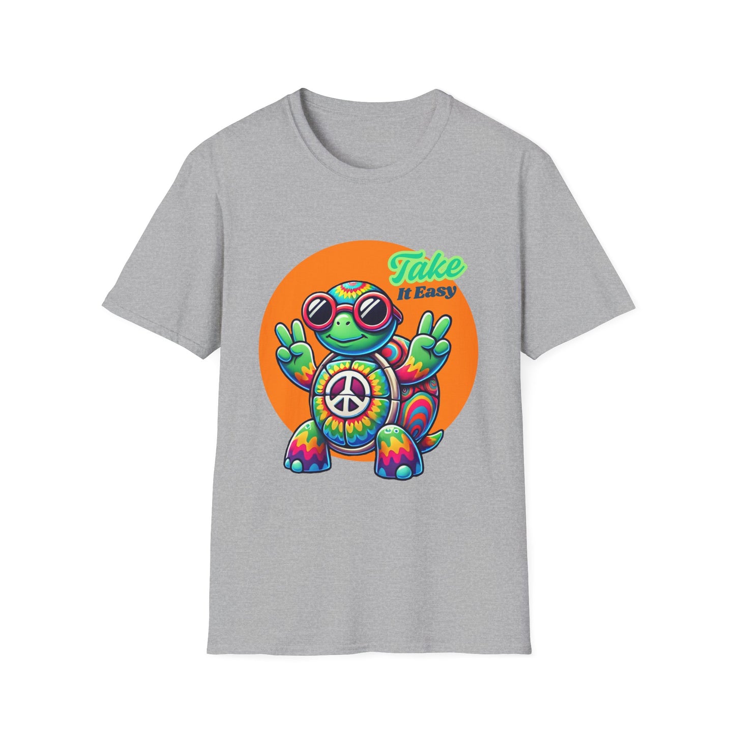 Hippie Turtle Unisex Softstyle T-Shirt