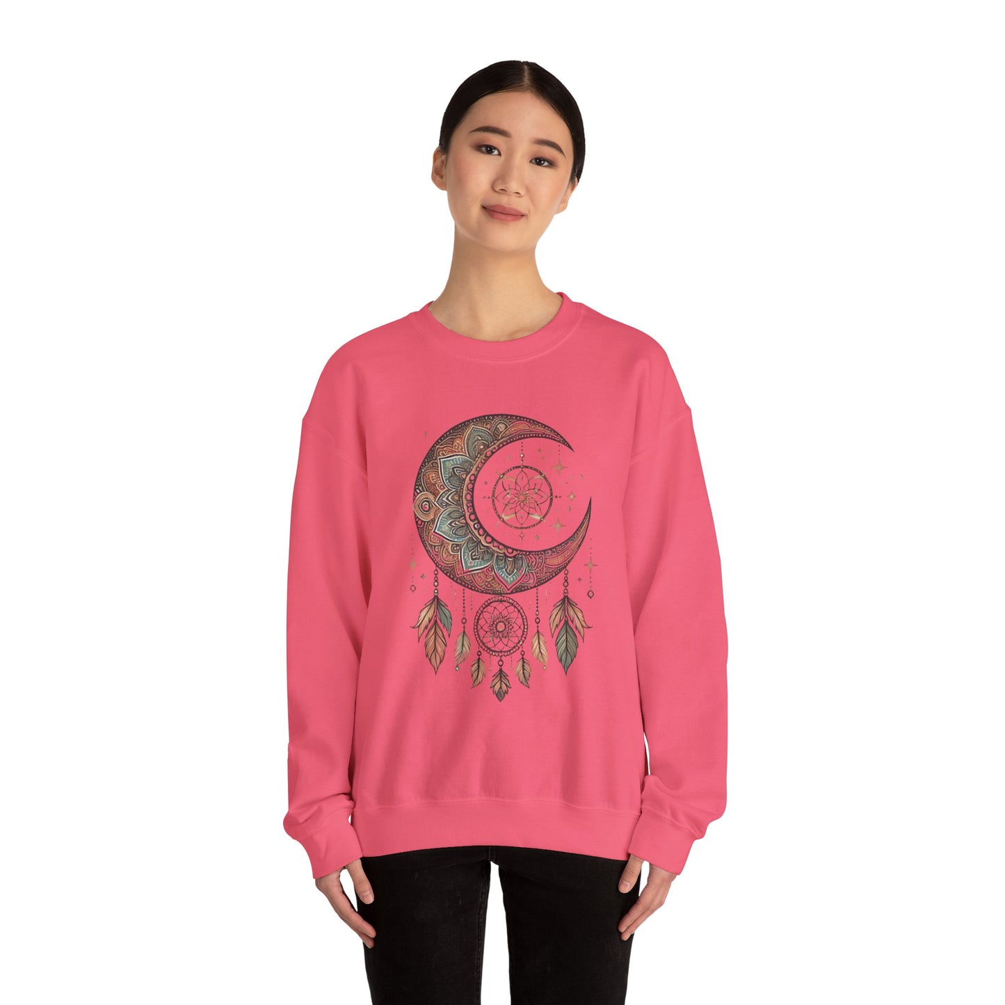 Crescent Moon Dreamcatcher Crewneck Sweatshirt