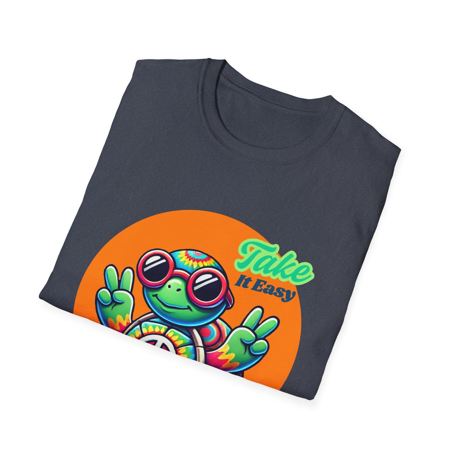 Hippie Turtle Unisex Softstyle T-Shirt