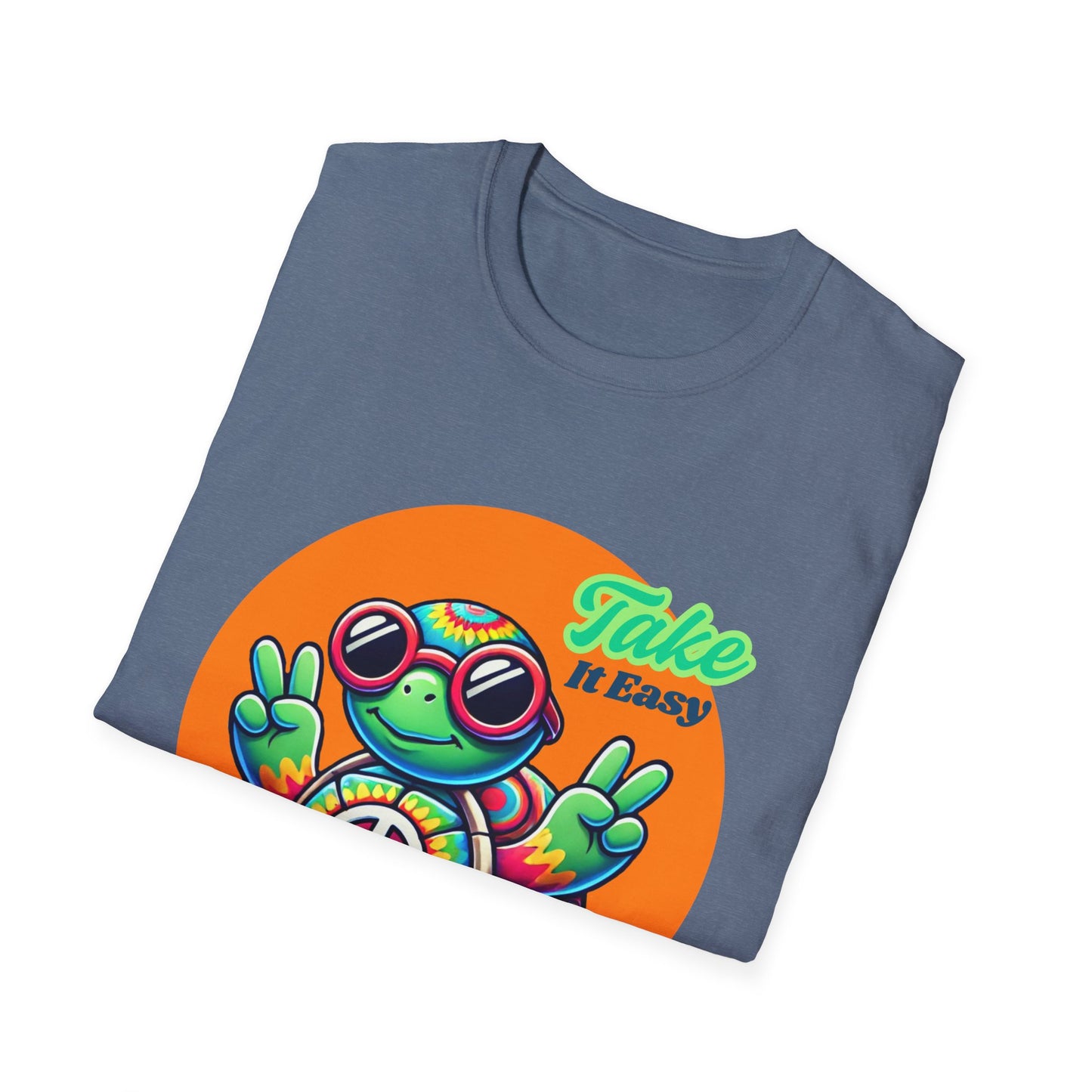 Hippie Turtle Unisex Softstyle T-Shirt