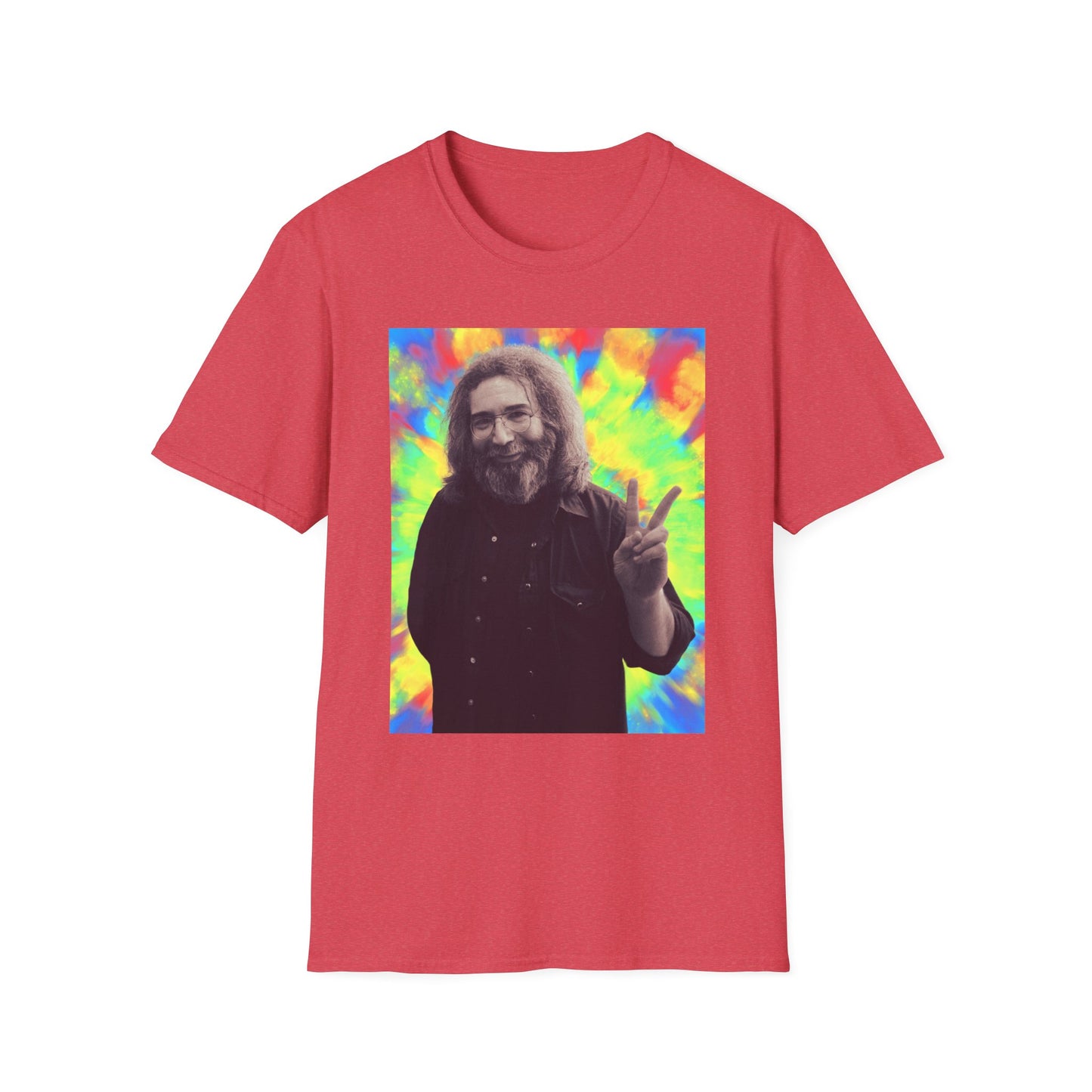 Jerry Garcia Grateful Dead "Peace" Tie Dye  Softstyle Shirt