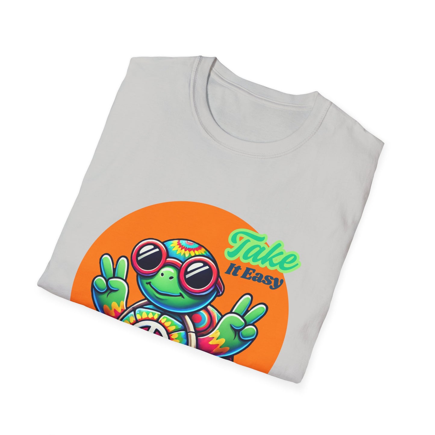 Hippie Turtle Unisex Softstyle T-Shirt