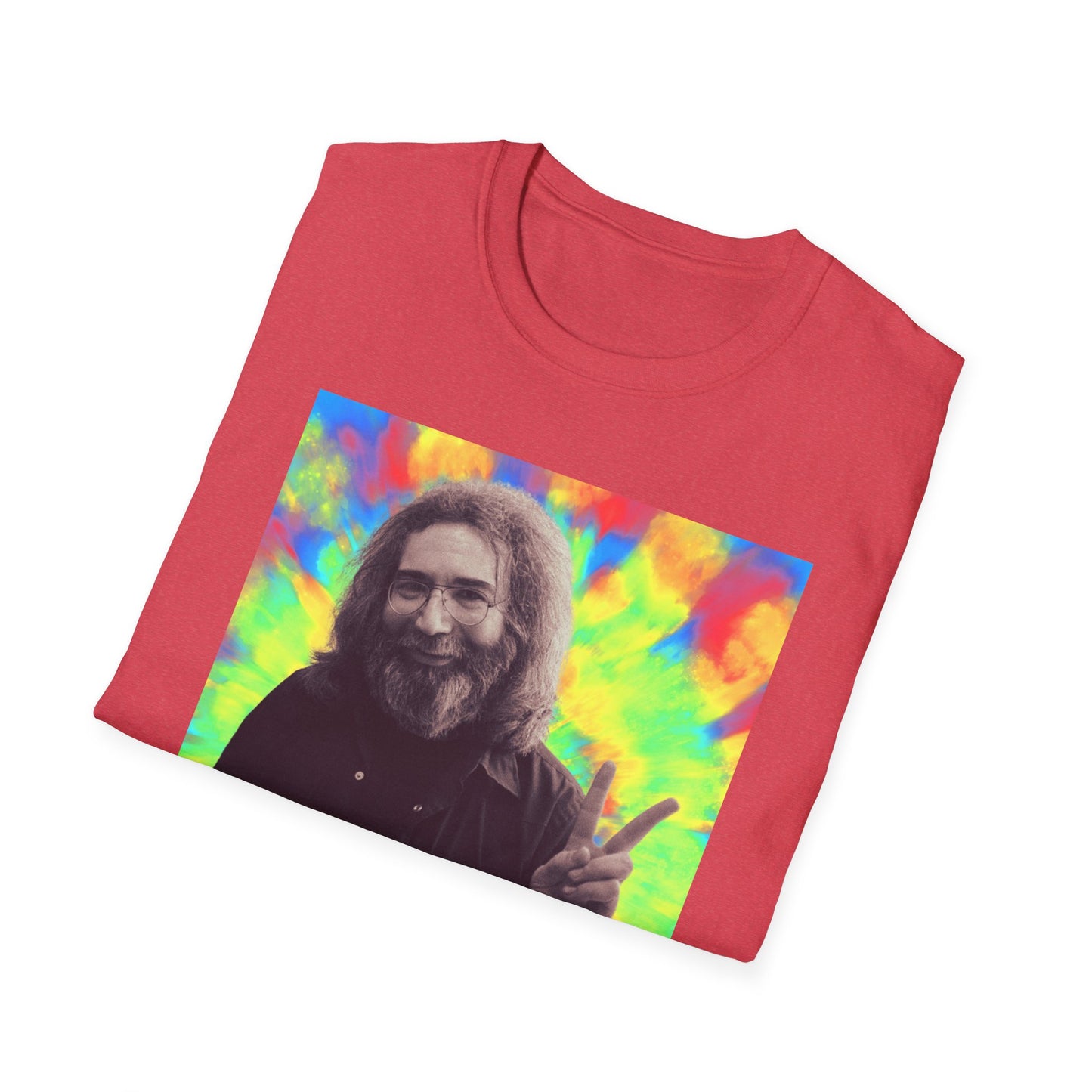 Jerry Garcia Grateful Dead "Peace" Tie Dye  Softstyle Shirt