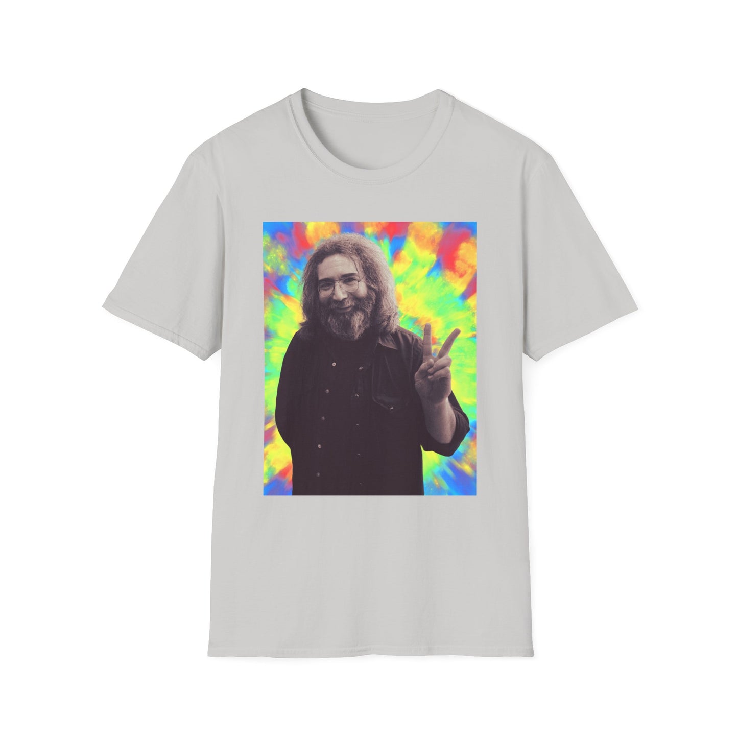 Jerry Garcia Grateful Dead "Peace" Tie Dye  Softstyle Shirt