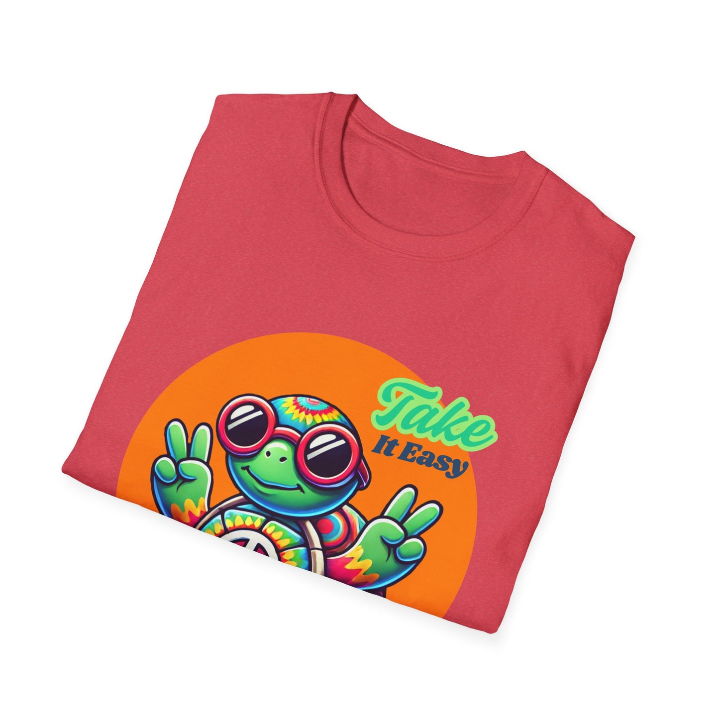 Hippie Turtle Unisex Softstyle T-Shirt