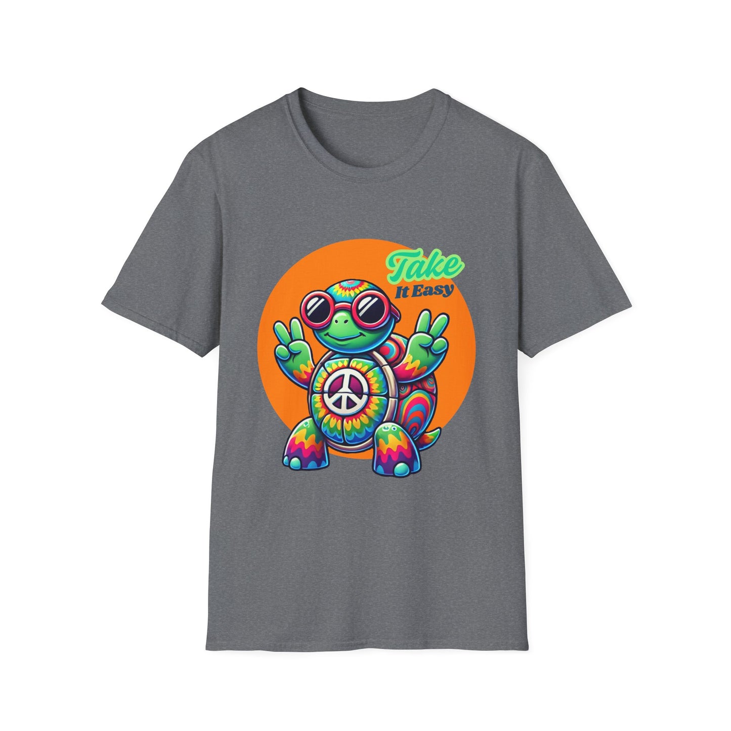 Hippie Turtle Unisex Softstyle T-Shirt