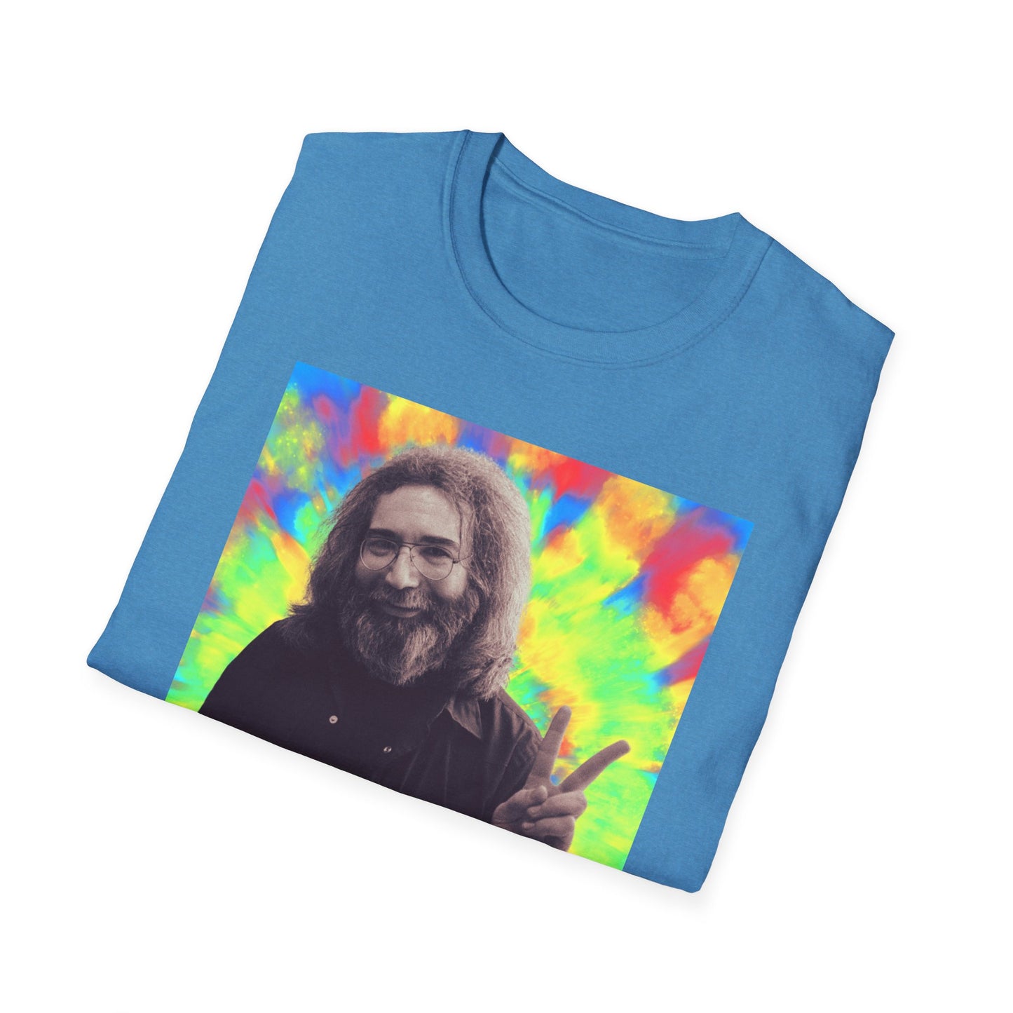 Jerry Garcia Grateful Dead "Peace" Tie Dye  Softstyle Shirt