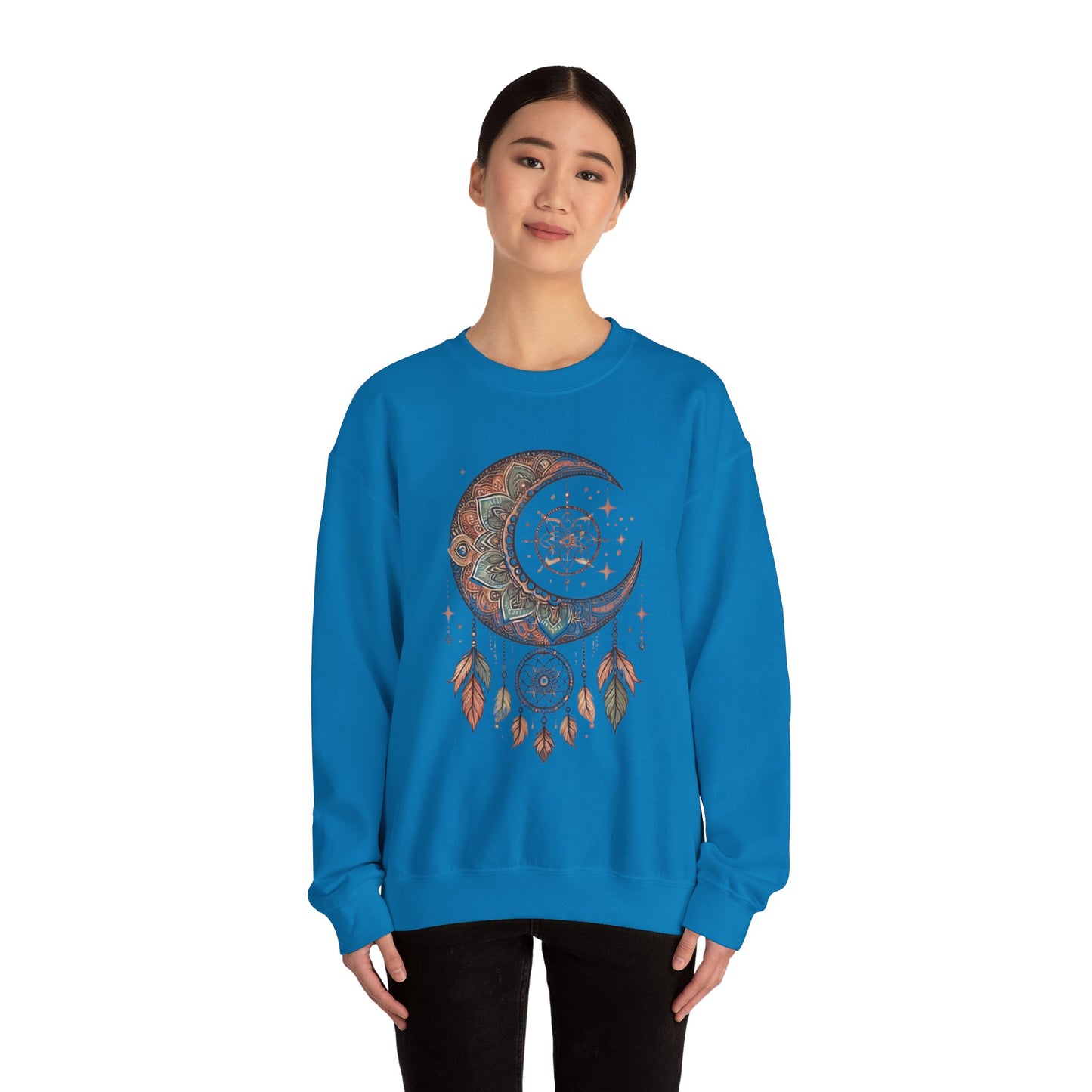 Crescent Moon Dreamcatcher Crewneck Sweatshirt