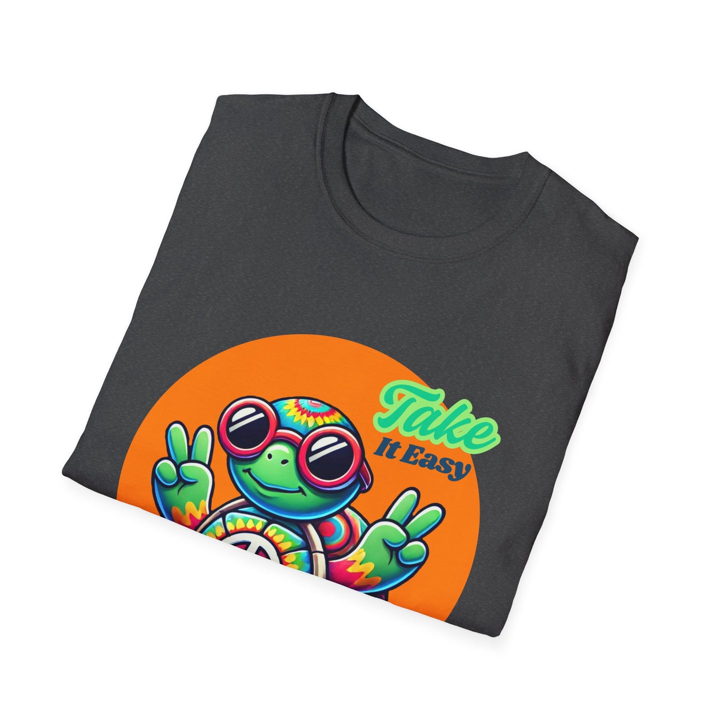 Hippie Turtle Unisex Softstyle T-Shirt