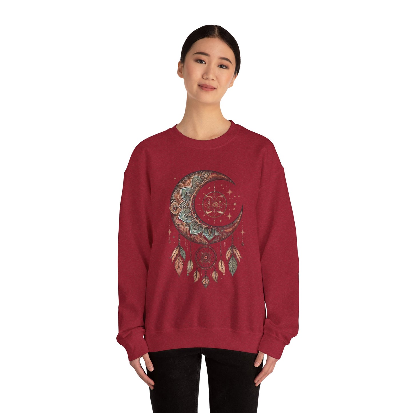 Crescent Moon Dreamcatcher Crewneck Sweatshirt