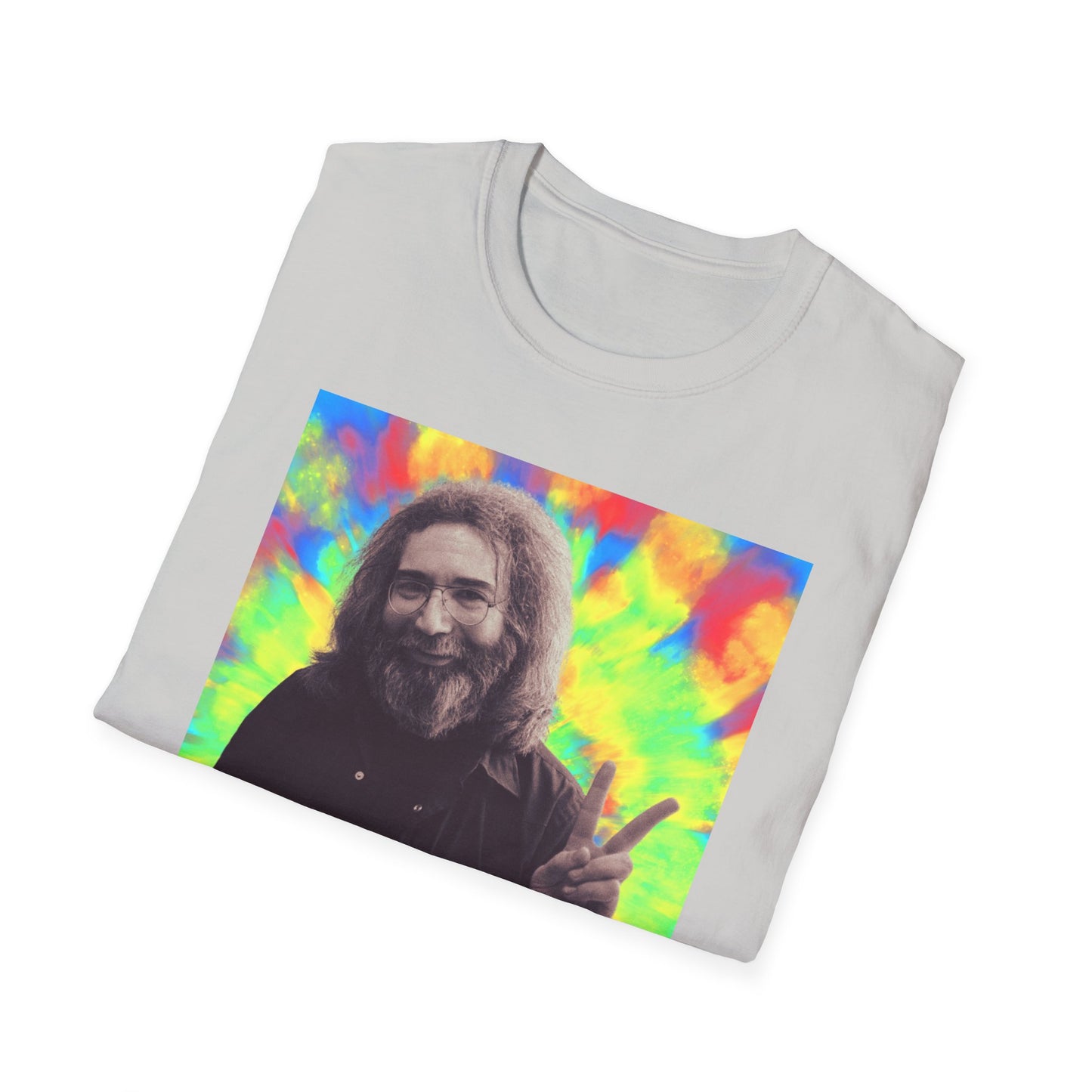 Jerry Garcia Grateful Dead "Peace" Tie Dye  Softstyle Shirt