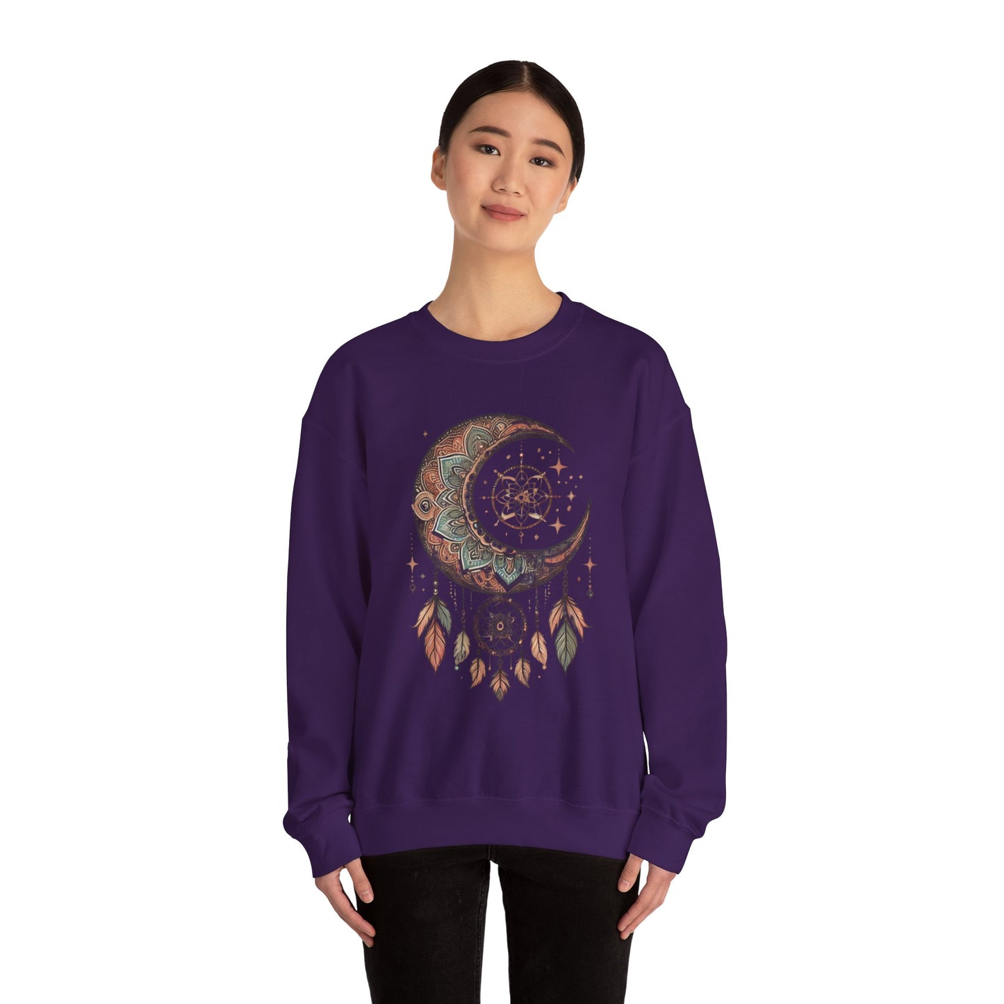 Crescent Moon Dreamcatcher Crewneck Sweatshirt