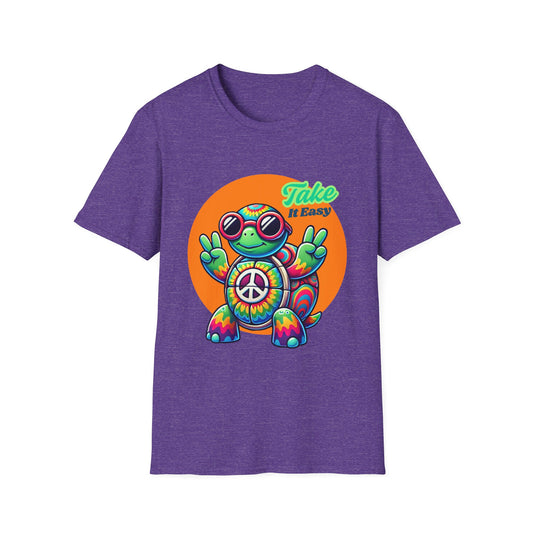 Hippie Turtle Unisex Softstyle T-Shirt